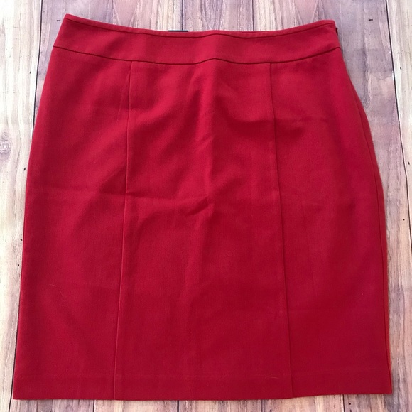 NWT Apt 9 Red Pencil Skirt Size 14 - Picture 1 of 8
